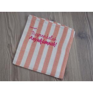 Feliratos textilpelenka - Megmondalak Anyukámnak!