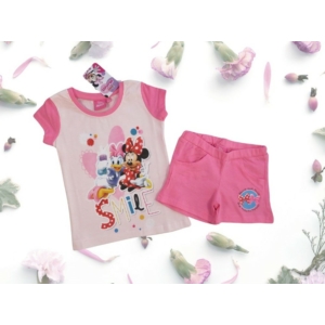 Minnie mintás pizsama/nyári együttes lányoknak - világos rózsaszín