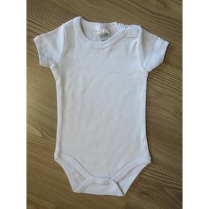 Fehér rövid ujjú baba body