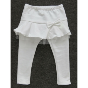 Fehér kislány tüll szoknyás leggings