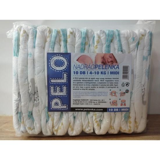 PELO nadrágpelenka midi (4-10 kg) - 10 db