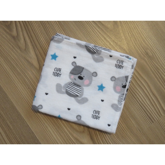 Flanel nyomott mintás textilpelenka - cute teddy, macis