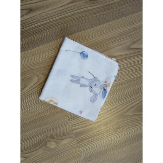 Flanel nyomott mintás textilpelenka - lufis, nyuszis
