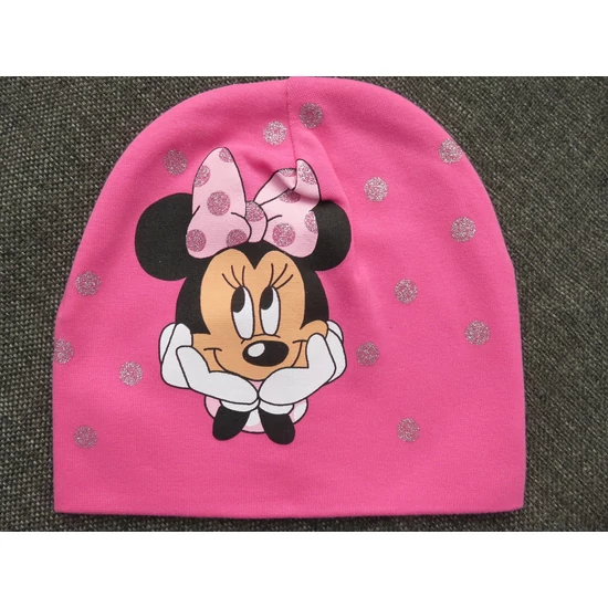 Minnie egér mintás kislány sapka (98/110)