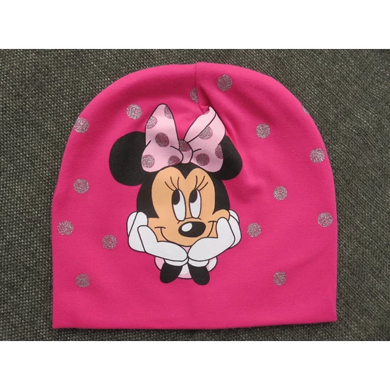 Minnie egér mintás kislány sapka (98/110)