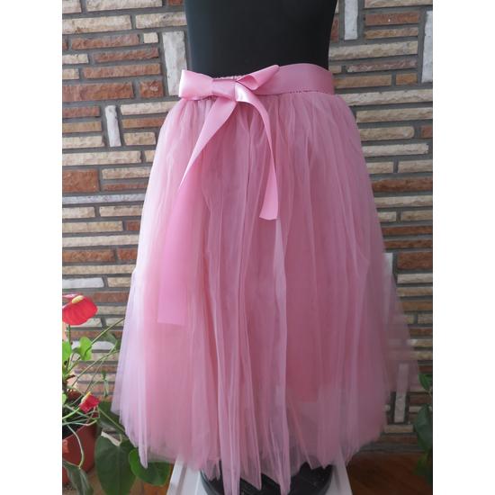 Elegáns női tüll szoknya - mályva (egyméretes)