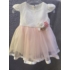 Hófehér-barack színű kislány ruha (62) - TÖBB MÉRETBEN