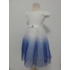 Éjhercegnő fehér-kék tüll koszorúslány ruha