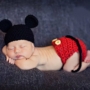 Kép 1/3 - Mickey egér szett babafotózásra (0-6 hó)