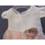 Kép 3/5 - Hófehér-barack színű kislány ruha (62) - TÖBB MÉRETBEN