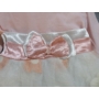 Kép 2/4 - Rózsaszín-fehér kislány ruha (92/98)