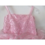 Kép 2/5 - Rózsaszín gyönyörű, habos-babos kislány ruha
