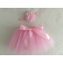 Kép 5/11 - Rózsaszín álom, újszülött szett babafotózásra - ajándék díszdobozban (9 db-os)