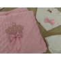 Kép 3/5 - 10 részes újszülött babaruha szett - rózsaszín koronás, díszdobozban
