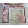 Kép 3/11 - Rózsaszín álom, újszülött szett babafotózásra - ajándék díszdobozban (9 db-os)