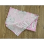 Kép 3/3 - Flanel nyomott mintás textilpelenka - it's a girl, rózsaszín macis