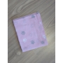 Kép 1/3 - Vékony textilpelenka - rózsaszín mancsos