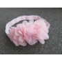 Kép 1/3 - Rózsaszín virágos kislány hajpánt