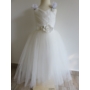 Kép 1/11 - Gyönyörű törtfehér kislány keresztelő/elsőáldozó ruha