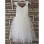 Kép 3/11 - Gyönyörű törtfehér kislány keresztelő/elsőáldozó ruha