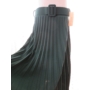 Kép 1/4 - Elegáns méregzöld színű női rakott szoknya övvel (one size)
