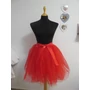 Kép 2/2 - Elegáns női tüll szoknya 50 cm - piros (egyméretes)