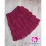 Kép 3/3 - Fodros tüll szoknya - bordó (one size - XS-M)
