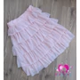 Kép 3/3 - Fodros tüll szoknya - púder rózsaszín (one size - XS-M)