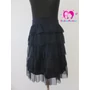 Kép 1/3 - Fodros tüll szoknya - sötétkék (one size - XS-M)